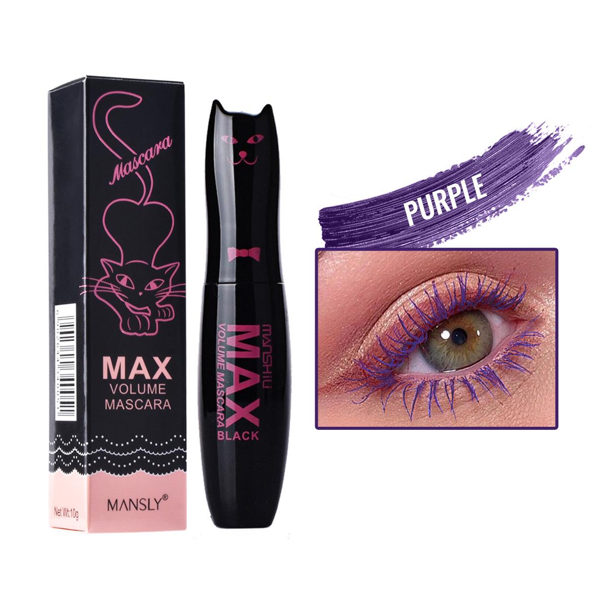 Manshili Cat Mascara Color Curled Mascara