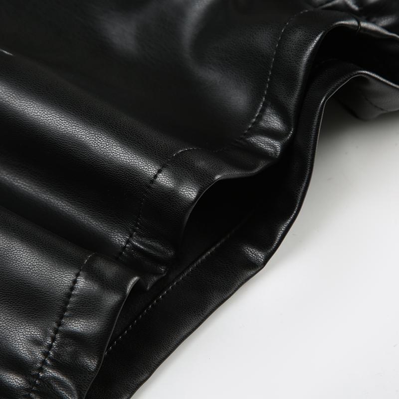 Women's Faux Leather Shorts, Low Waist Slim Fit Sexy Street Style Party Fashion, Summer Casual Wear, Comfortable and Stylish Design, Casual Skinny Shorts