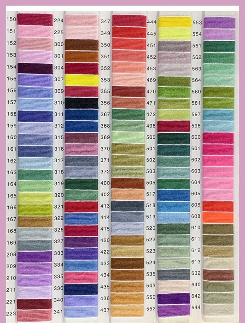 Cross Stitch Embroidery Thread Set, 447 Colors Cross Stitch Floss, 100% Polyester Cotton Blend, Ideal for DIY Crafts & Sewing Projects