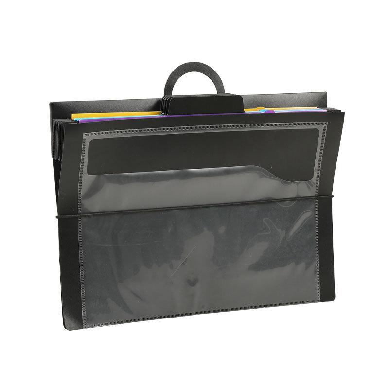 Portable Wall-Mounted File Organizer with 6 Pockets, Foldable and Waterproof PP Materials, Ideal for Office, Home, Classroom Storage, File Holder