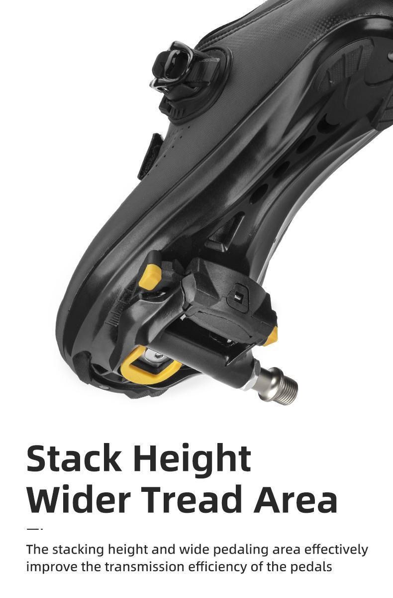 ROCKBROS Road Bike Pedals Lightweight Clipless Bicycle Pedals with Cleats Set Compatible with SPD-SL System