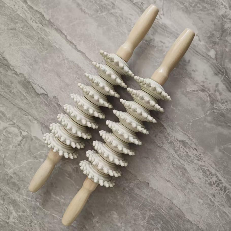 Full Body Roller Massage Yoga Stick, Leg Back Massager, Universal Neck Waist Wolf Tooth Arm Fitness Rod, Essential Workout Tool