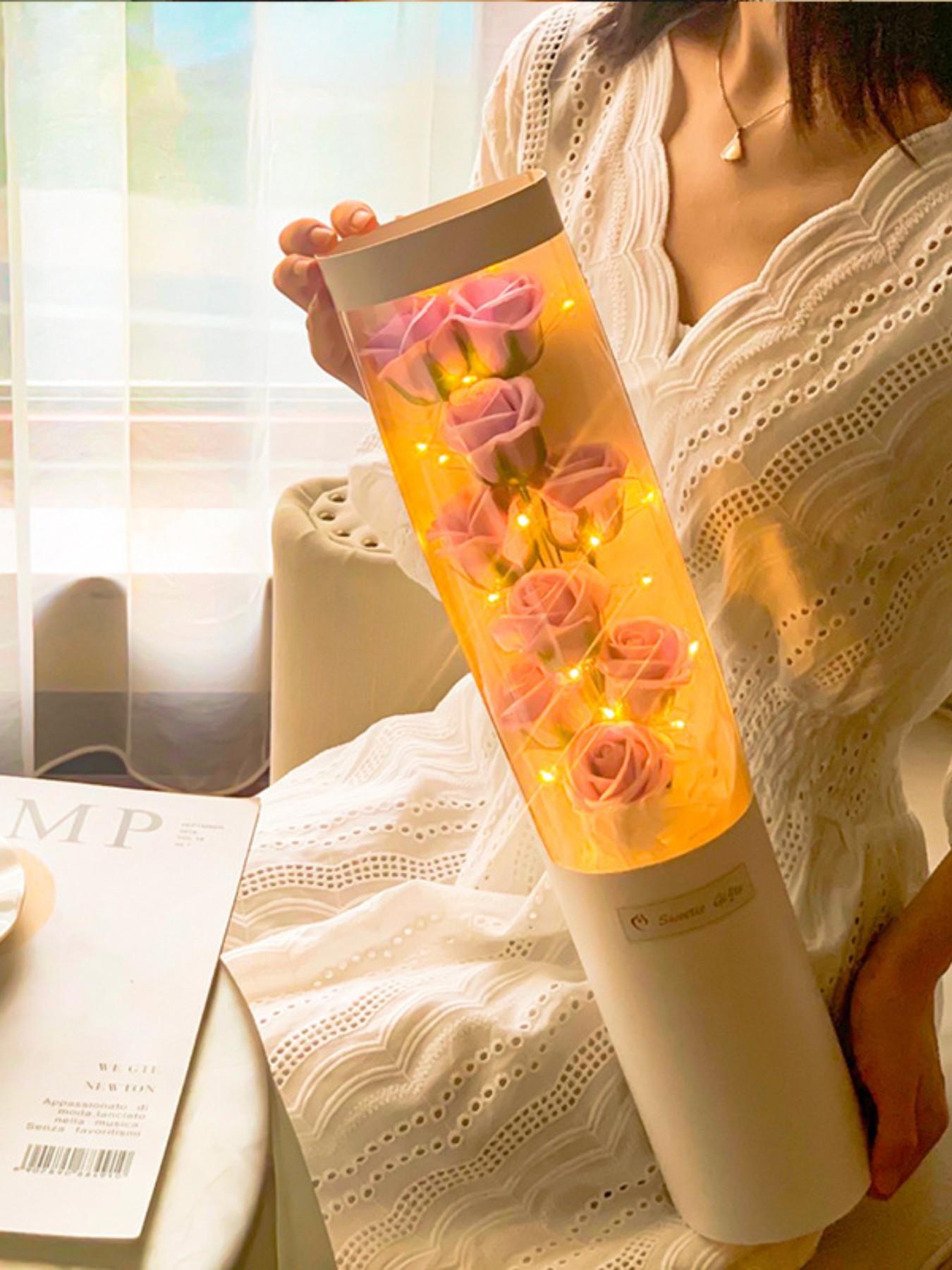 Soap Flower Bouquet, Rose Artificial Flowers, Mother's Day Valentine's Gift, Festival Present, Hug Bucket Soap Flowers