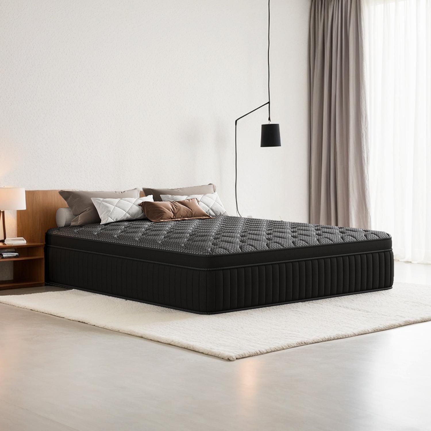 LODEIJA 8/10/12/14 Inch Twin, Full, Queen, King Mattress Memory Foam And Spring, Hybrid MattressMedium Firmness, Lumbar Support, For Home Rooms Hotels, Boxed Halloween ChristmasGift Furniture Ergonomic  size mattress Interior Modern size mattress