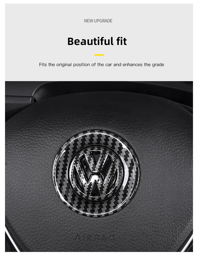 Car Steering Wheel Center Emblem ABS Logo Stickers, Sticker For Cars, Interior Accessories Ring Cover For VW Volkswagen Atlas Jetta Touareg Golf Polo GTI Taos Passat Tiguan Arteon Caddy Beetle Amarok Transporter Car Steering Wheel Center Emblem ABS Logo Stickers, Sticker For Cars, Interior Accessories Ring Cover For VW Volkswagen Atlas Jetta Touareg Golf Polo GTI Taos Passat Tiguan Arteon Caddy Beetle Amarok Transporter