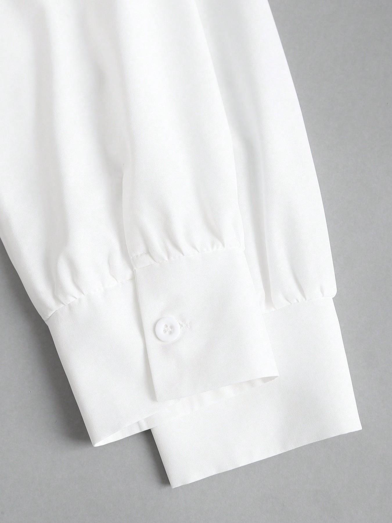 Women's solid color slim-fit V-neck long-sleeved shirt jumpsuit, elegant woven fabric, slim fit, suitable for all seasons, and can be layered flexibly Bodysuits