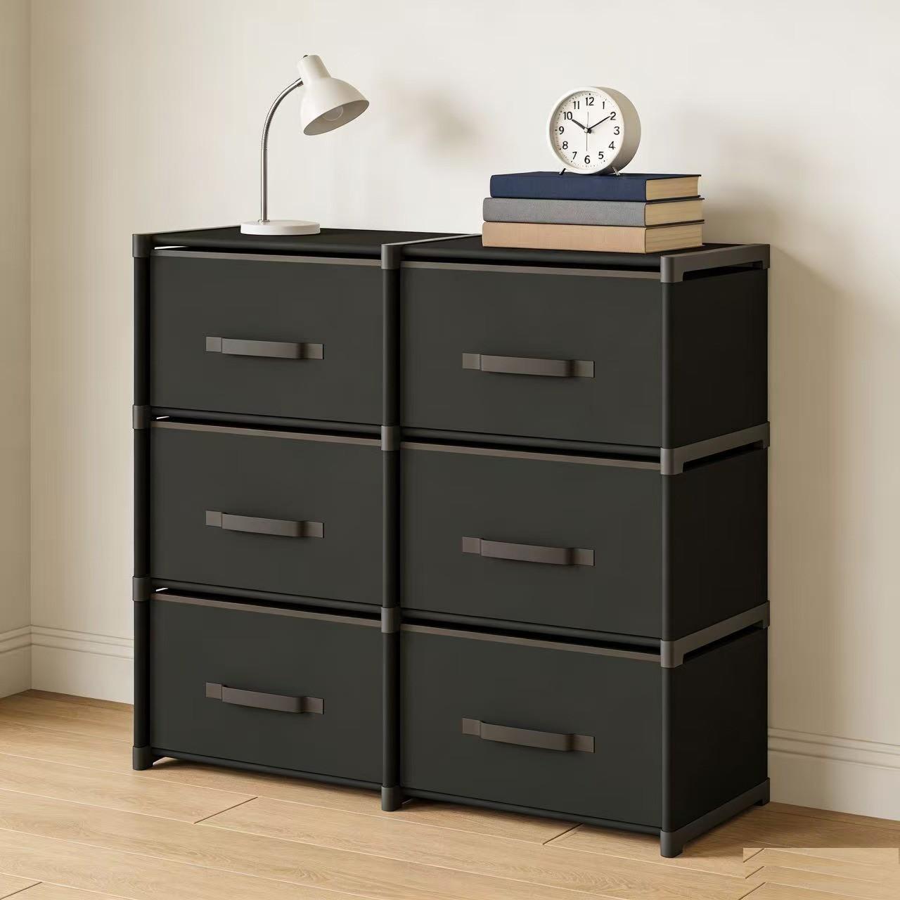 Fabric Office Storage Cabinet, Multi-Drawer Organizer, Durable Structure, Versatile Storage for Home & Office, Living Room, Bedroom, Kitchen