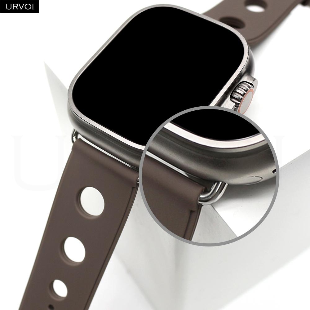 URVOI Scub’H Diving Band for Apple Watch Ultra 3 2 1 Series 11 10 9 8 SE 3 Seamless adapters with high-performance Silicone rubber strap
