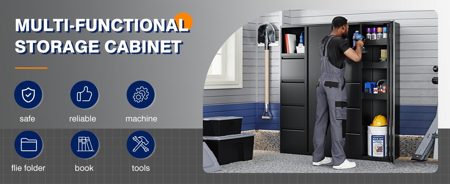 Letaya Metal Garage Storage Cabinet with 4 Drawers, 71" Heavy Duty Tool Cabinet with Door,Tall Steel Storage Cabinet,Utility Tool Cabinet for Garage,Warehouse,Workshop Letaya Metal Garage Storage Cabinet with 4 Drawers, 71" Heavy Duty Tool Cabinet with Door,Tall Steel Storage Cabinet,Utility Tool Cabinet for Garage,Warehouse,Workshop