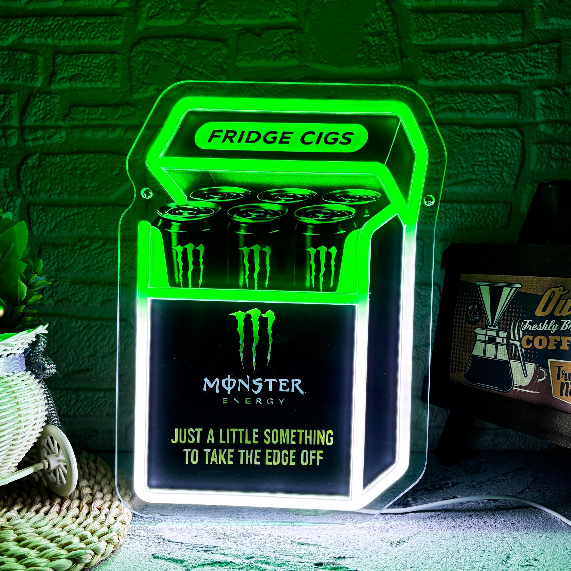 Frice cigs neon light, printed boxed drink pattern sign wall hanging neon light, bright home space, party, bar decoration neon light, Home Decor Lighting, Decorative Light