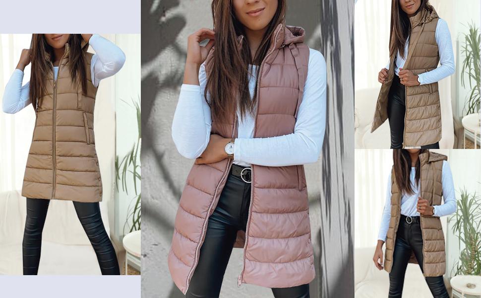 PiePieBuy Womens Casual Long Sleeve Tunic Shirts Round Neck Button Side Blouses Tops， X-white， Medium Hoodie Padded Vest