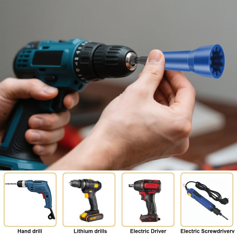 6 fast wire and nut twisters for drill bit | Rotate and twist wire connector sleeve, metal wire connector driver with 1/4 "chuck, wire stripping and twisting tool for fast fastening wire DIY Tools Hardware