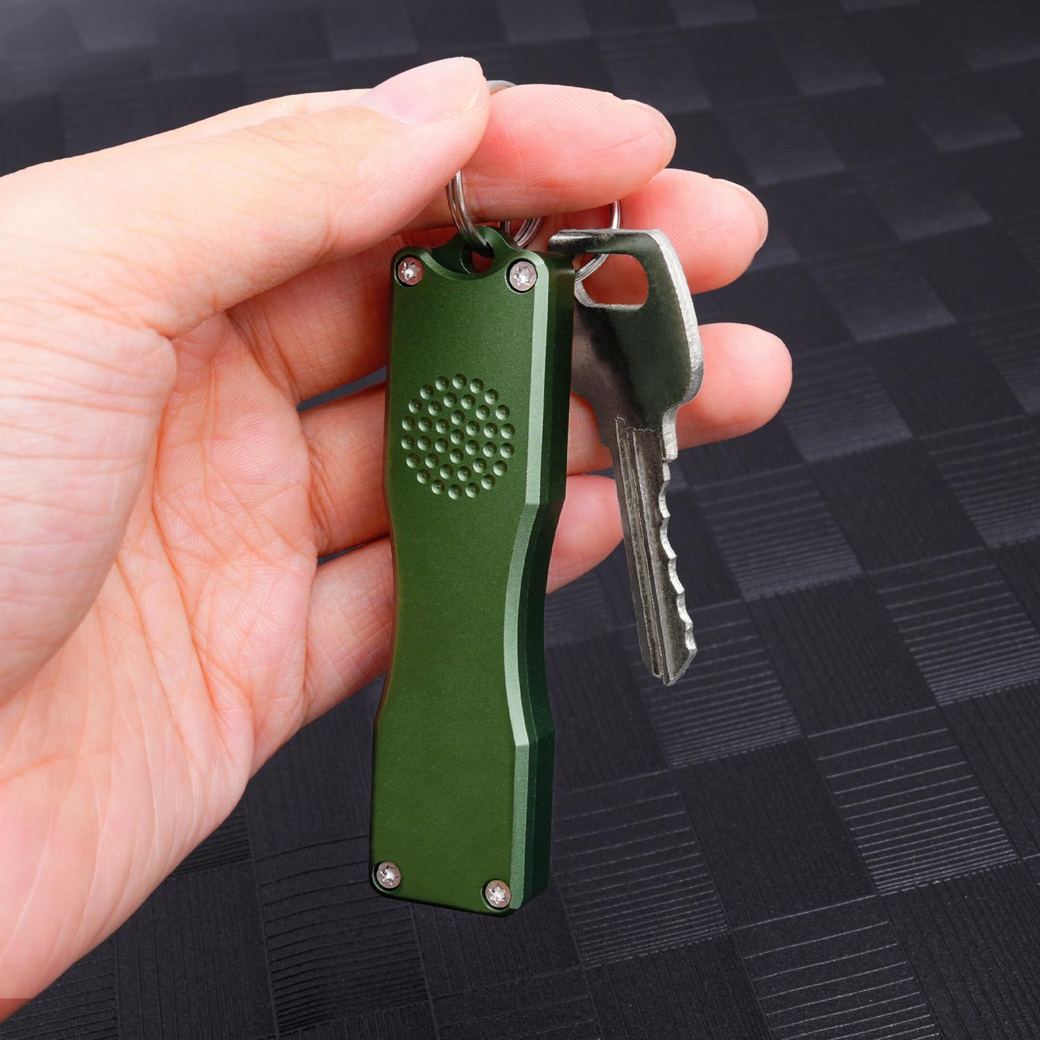 1pc Keychain Accessory, Aluminum Alloy Pocket Knife, Paper Cutter, Includes Pen Clip, Compact and Portable Design, Ideal for Daily Use