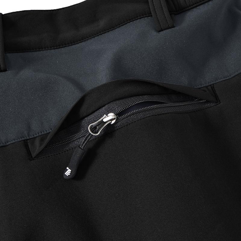 YSENTO Men's Winter Hiking Pants Waterproof Fleece lined Ski Snow Softshell Work Pants 4 Pockets for Outdoor Camping fishing Casual Athletic Jogging