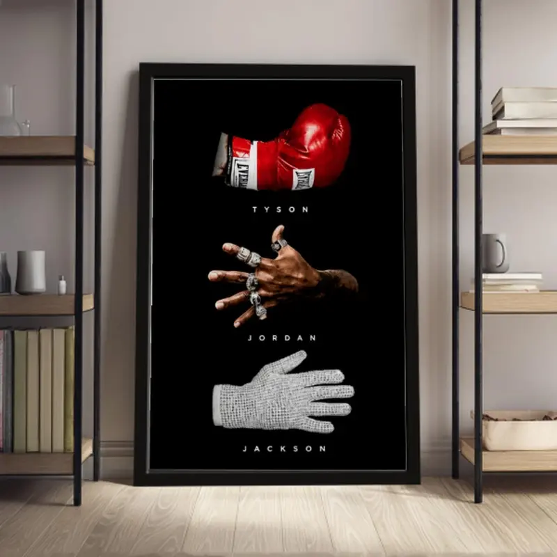 Sports Legends   Art, Tyson Jordan Jackson Icon Poster Print, GOAT Motivational  Decor for Man Cave, Office, Gym Room, Premium  Artwork for Sports Fans