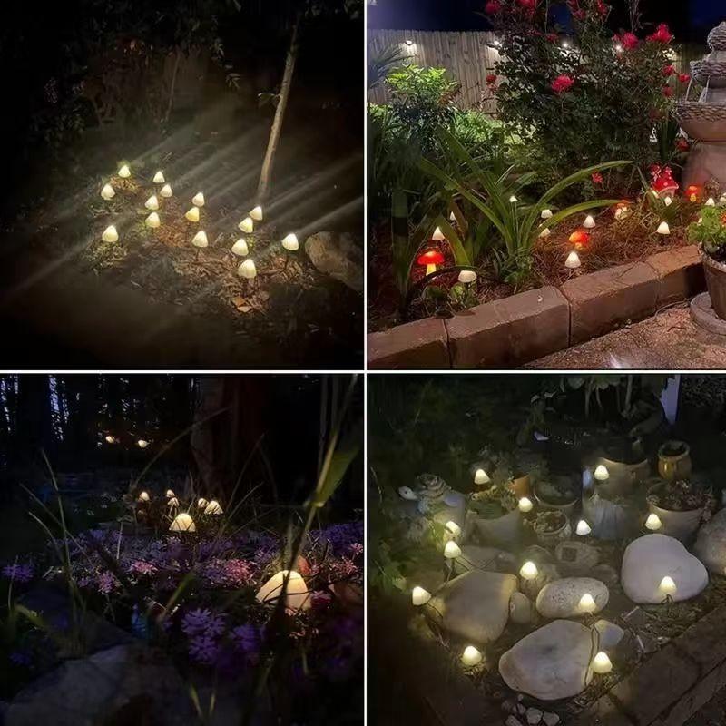 Solar Mushroom Light, Outdoor High-Quality Landscape Lighting, Garden Decor, Party Atmosphere, Christmas, Wedding Gift
