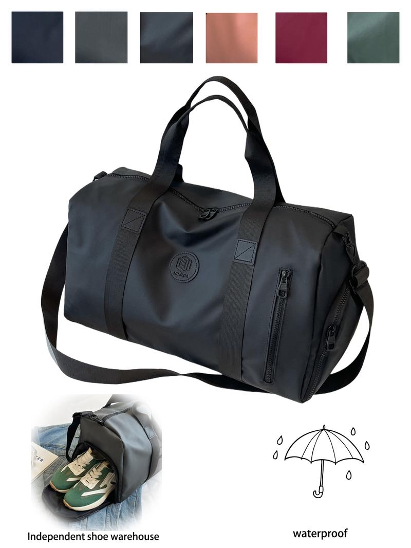 Short trip bag handbag large capacity multi-functional sports yoga bag dry and wet separation independent shoe compartment, tote bags for school, tote bag for work, essential for travel and outing, Travel Duffle Bag