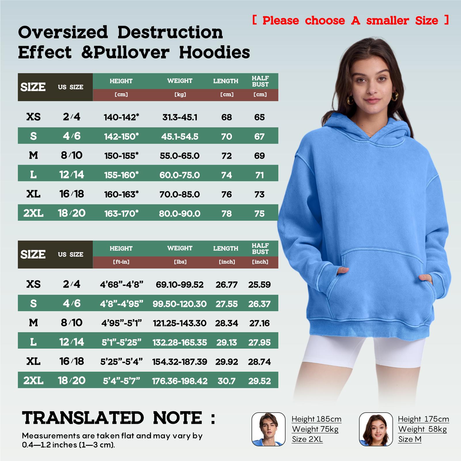 FAIABLE Men´s Hoodies Unisex Oversized Zip-Up Hoodie for Women Plain Acid Wash Long Sleeve Pullover Basic Minimalist Tops Heavyweight Fleeced Cotton Zipper Hoodie Vintage Casual Menswear Sweatshirts