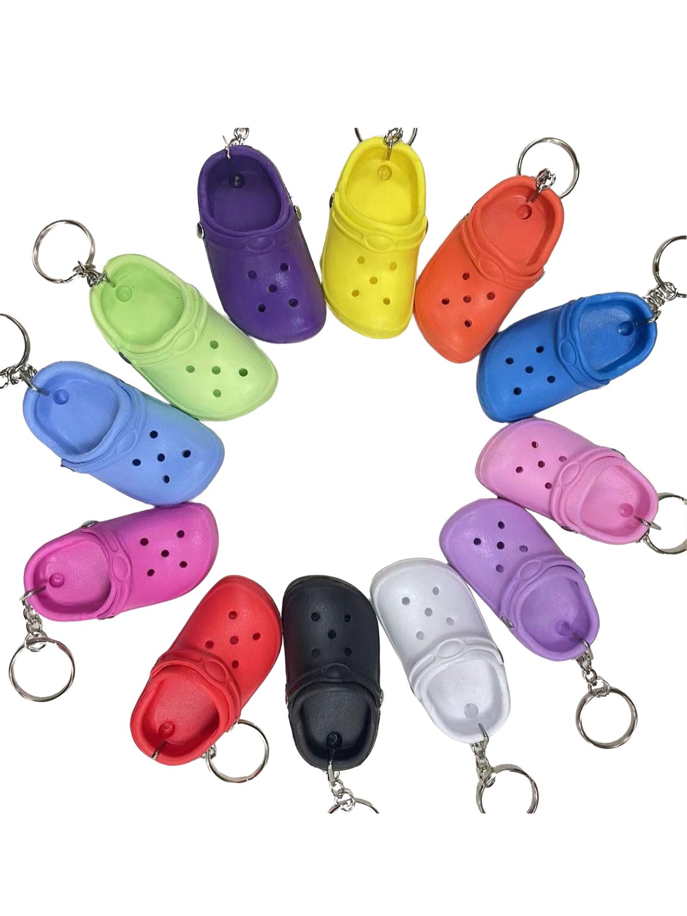 Mini Cute Plastic Sandal Keychain, Fashionable Replica Sandal Key Holder, Daily Outing Wallet Phone Backpack Decorative Pendant
