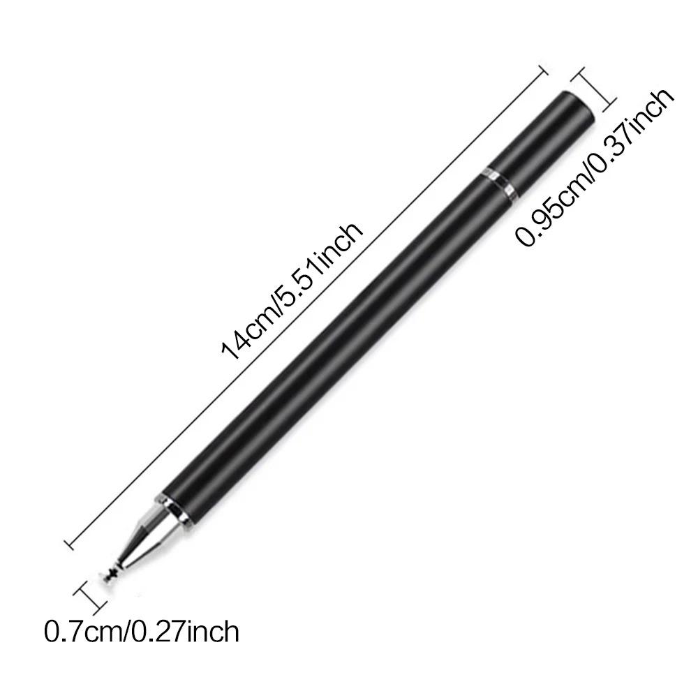 Stylus Pen for iPad iPhone Android Tablets, Dual Function Touch Screen Capacitive Pen with Ballpoint Tip, Precision Drawing Writing Note Taking, Portable Digital Pencil for Students Artists, Touchscreen Pen