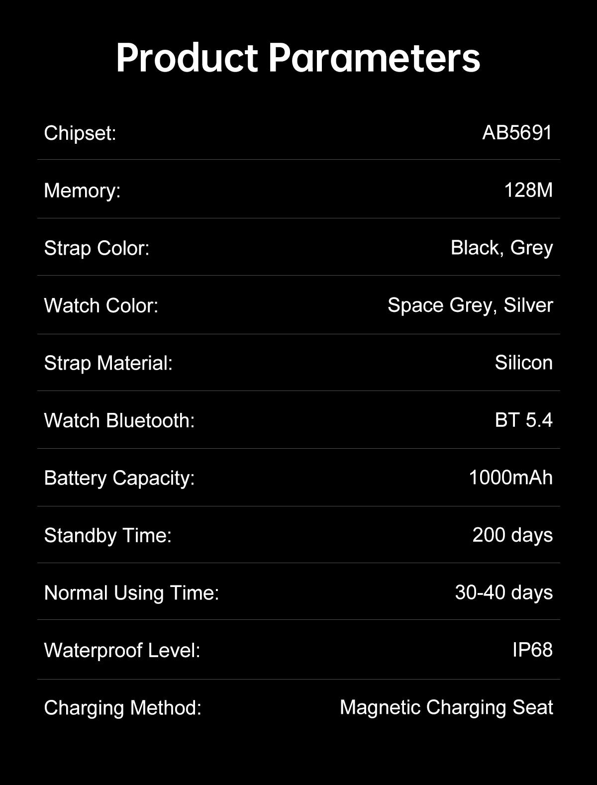 MT66 Smart Business Fitness Watch 3D Curved Display Custom Watch Faces Waterproof Long Battery Life for Work Outdoor Daily Wear