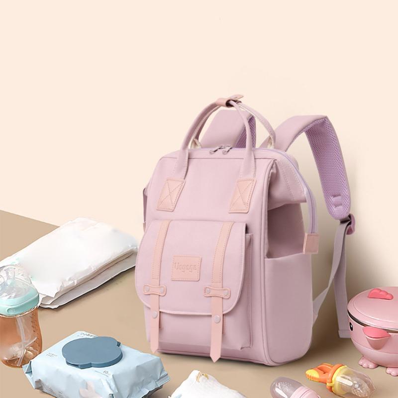Mommy Bag Fashion Large Capacity Multi-Functional Backpack, Baby Travel Organizer, Dual Shoulder Bag for Mothers, 1pcs
