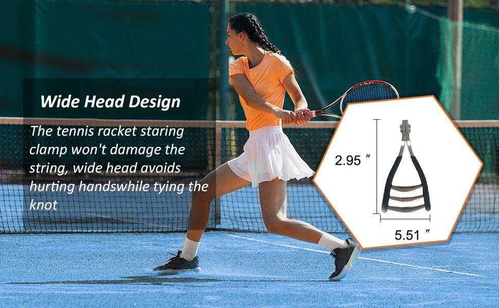 Tennis stringing Machine, Badminton Ball Machine Stringing Clamp, 3 Spring Sports Starting Clamp for Tennis Badminton Racket Stringing