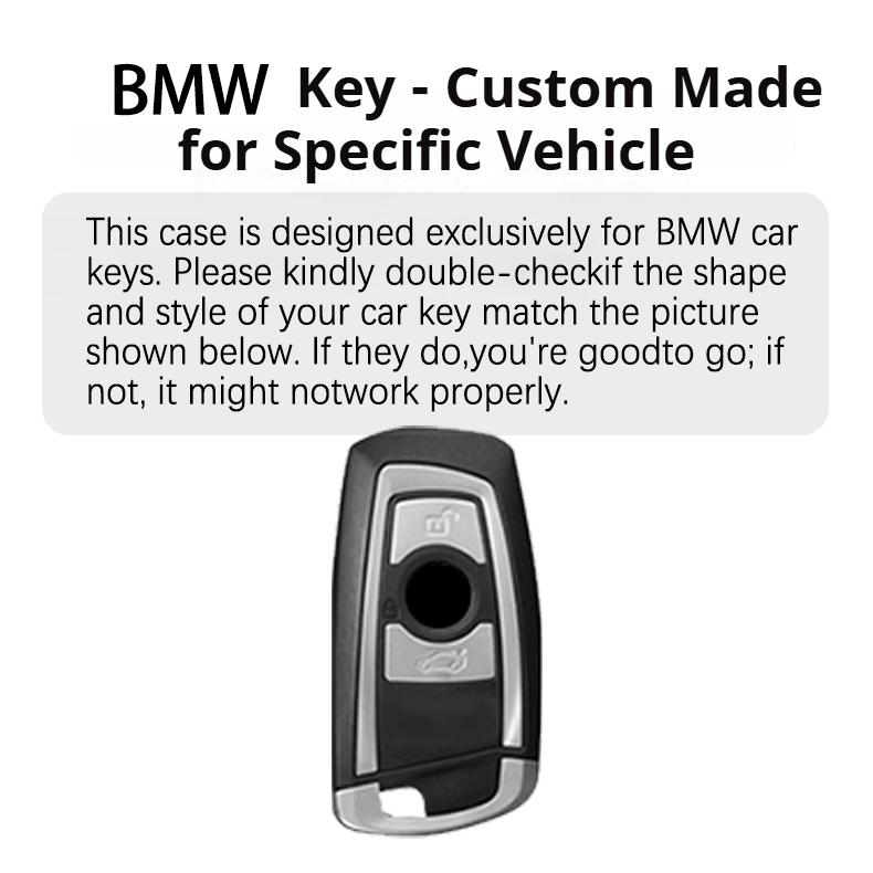 for BMW Key Fob Cover with Keychain, Pink Soft TPU Key Case Protection Fit for BMW 2 5 6 7 X1 X2 X3 X5 X6 Series