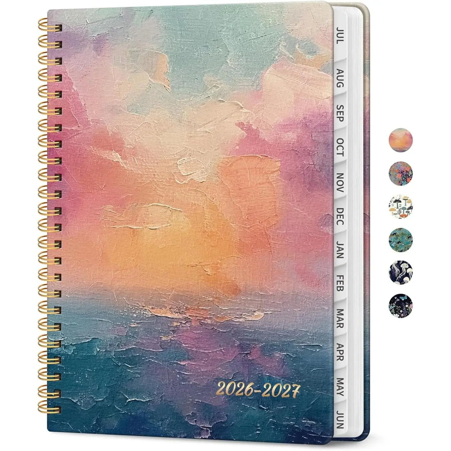 Planner 2026-2027, Academic Year Weekly and Monthly Calender Planner, from Jul 2026 - Jun 2027, Spiral Bound School Planning Book, Perfect for Teacher, Student, Women & Men, A4 (8.5" x 11"), Sunset