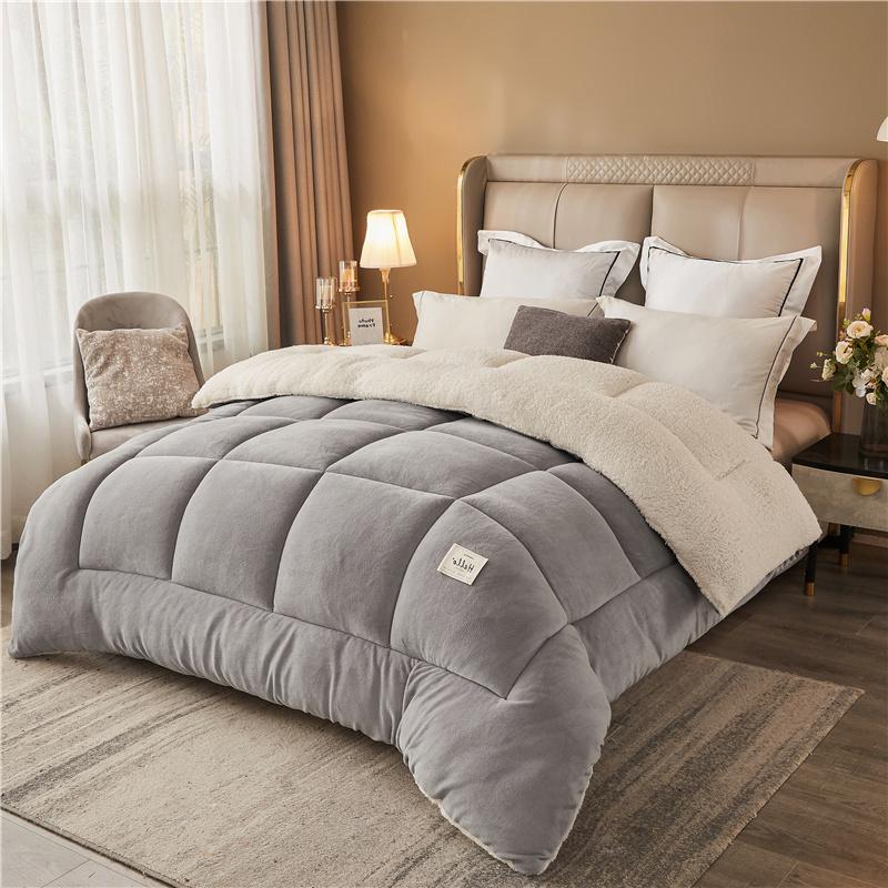TORAX King Comforter Micromink Sherpa - Ultra Soft Warm All Season, Solid Sapphire Blue & Elegant Gray TORAX King Comforter Micromink Sherpa - Ultra Soft Warm All Season, Solid Sapphire Blue & Elegant Gray