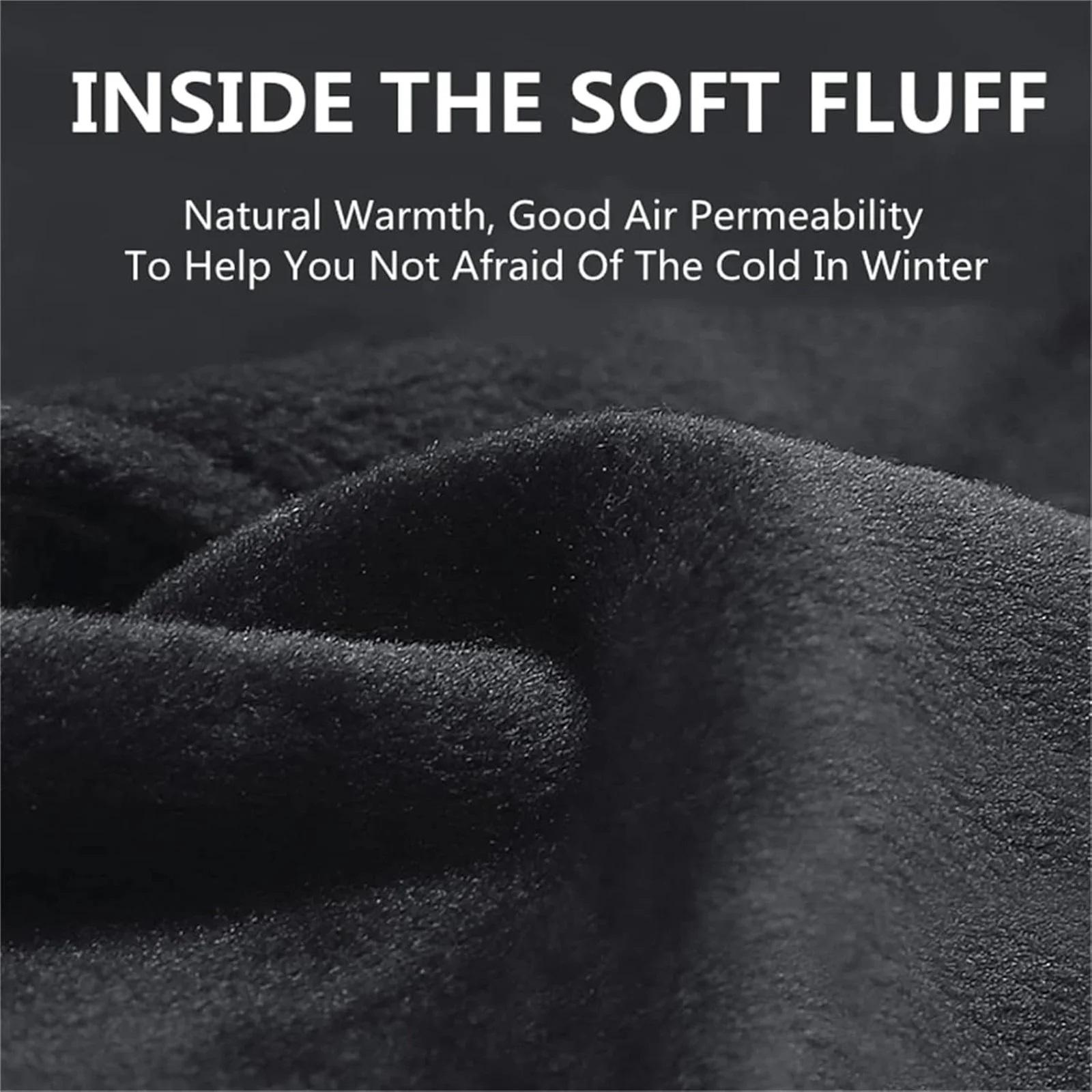 Outdoor Winter Gloves Touchscreen Windproof Full-Finger Fleece Lined for Men Women Sports Travel Daily Activities Unisex