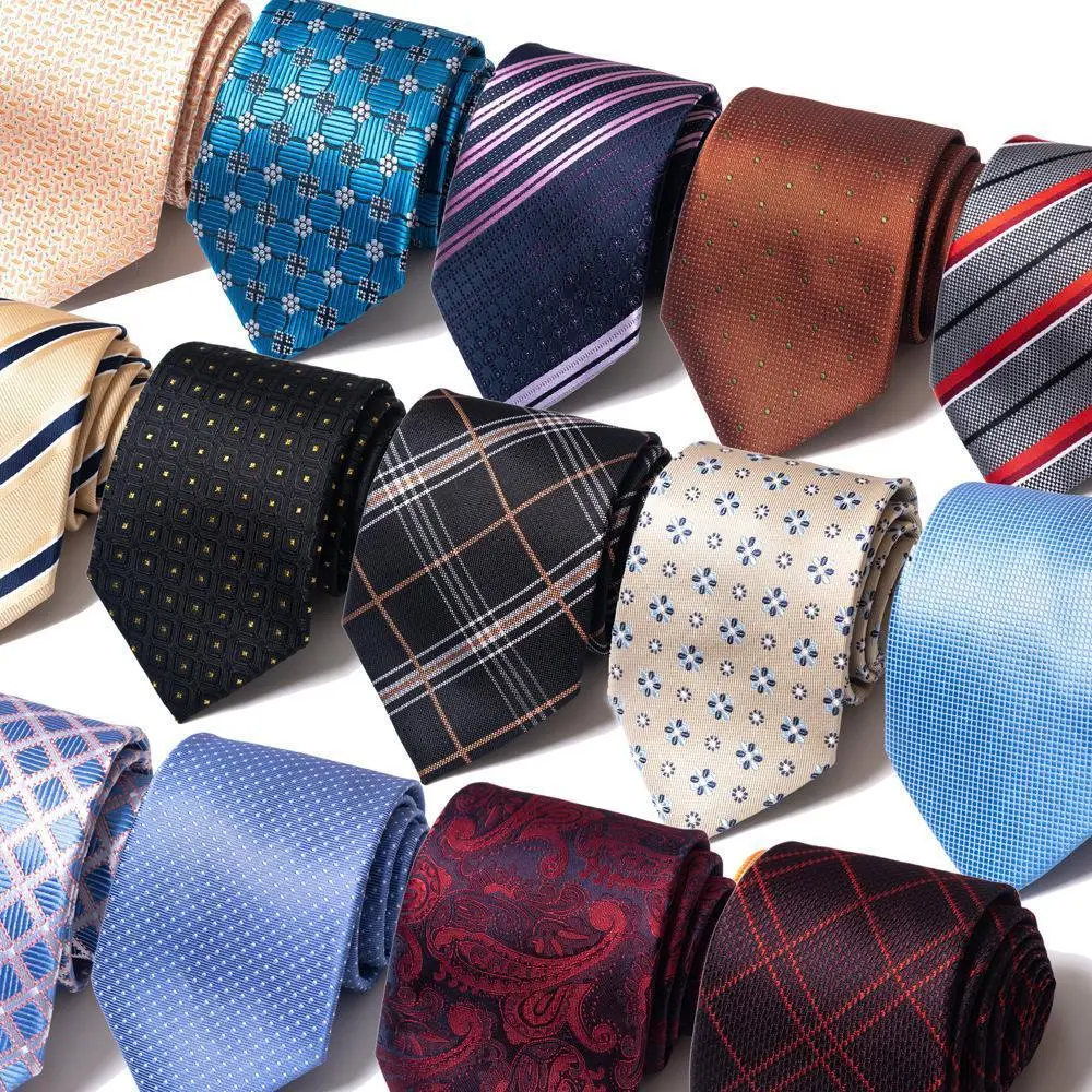 Men's Blue Striped Fashion Casual Tie - Stylish Tie Design in Polyester for Office & Wedding Attire, Father's Day Gift