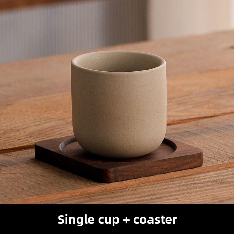 Japanese Style Ceramic Coffee Cup, Handmade Clay Espresso Mug, Large Tea Bowl, Personalized Home Use, Unique Design