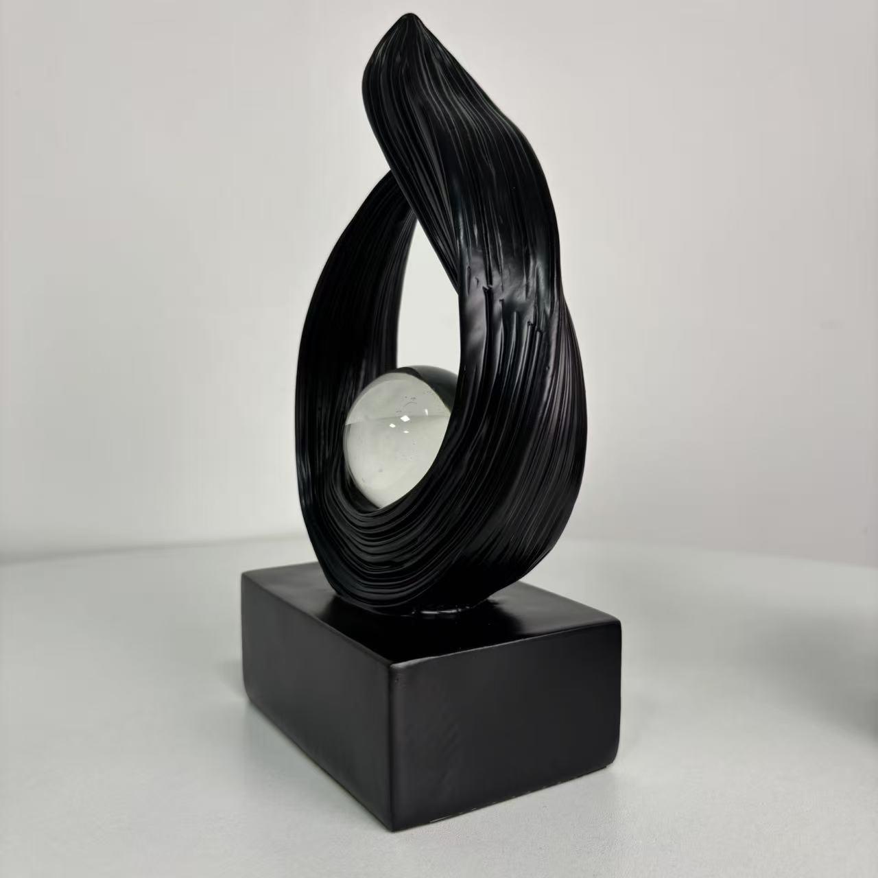 Italian Minimalist Art Sculpture Resin Decor, Living Room Entryway TV Cabinet Wine Rack Decoration, Office Desk Ornament, Moving Gift