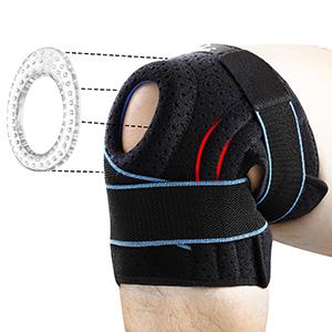 【Christmas】NEENCA Sports Knee Sleeve for Runner, Workout, Gym, Basketball, Volleyball, Hiking Spicy Dill Breathable Sponge Knee Pads
