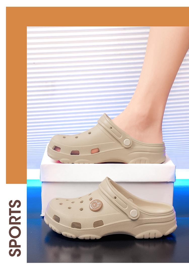 Light Oxygen Flow Cloud Holes Shoes, Classic Style, All Seasons, Eva Material, Less Than Ankle Height, Solid Pattern, Comfortable Footwear