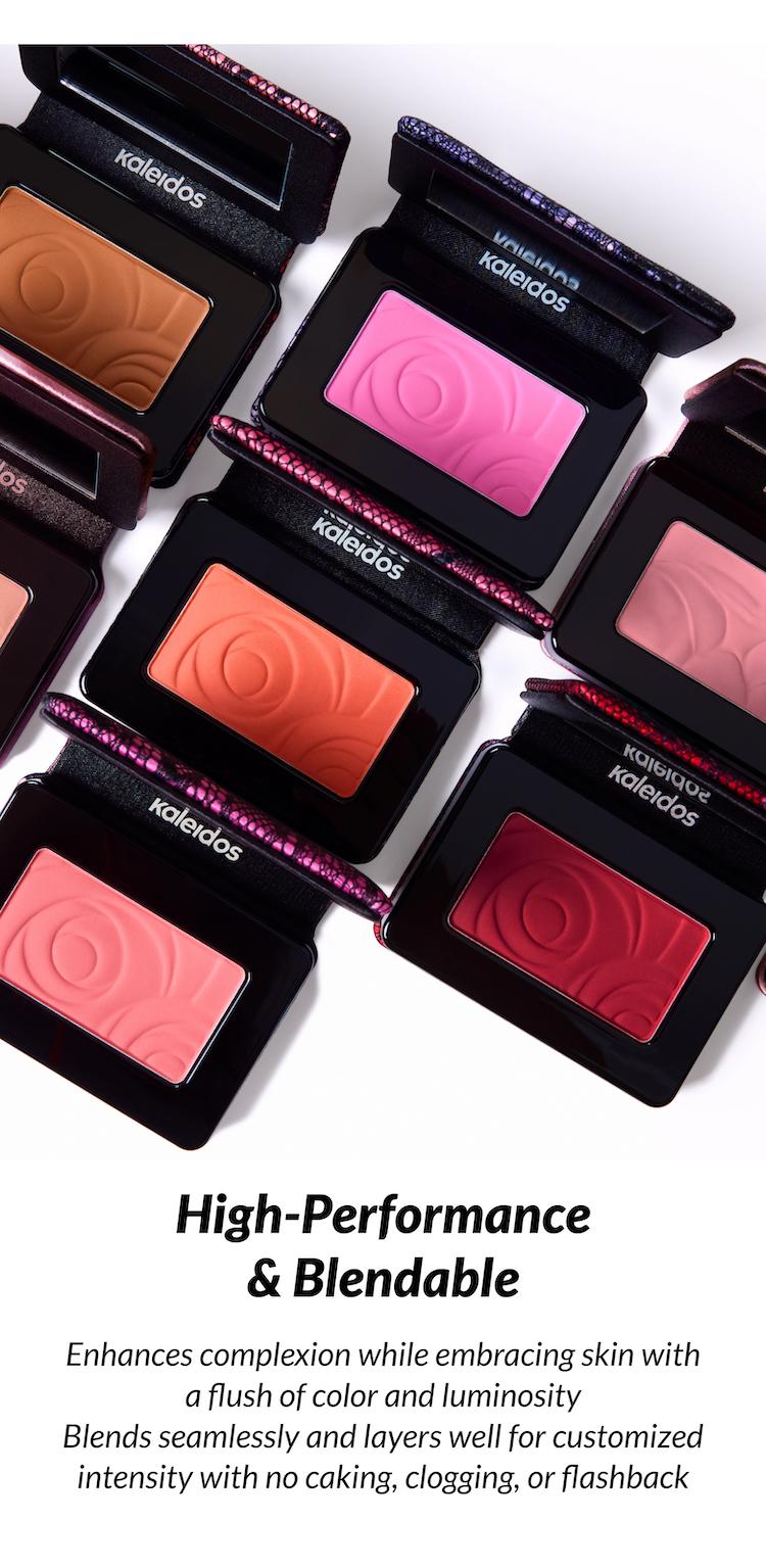 Kaleidos Mono Blush | Silken Pressed Powder, Blendable, Soft-Focus Finish, Rave Makeup, Festival Makeup, Cosmetic Gift