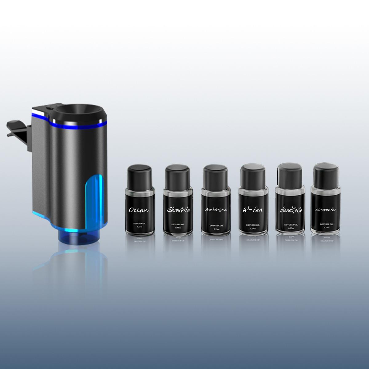 Car Diffuser Humidifier USB Aromatherapy Essential Oil Air Freshener, Mini Portable Cold Mist Diffuser for Car Home Office Bedroom