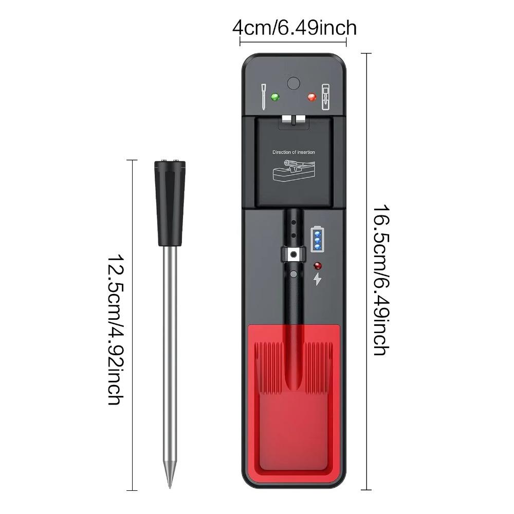 Professional Wireless Meat thermometer with 360ft bluetooth Range, ios android App for Bbq sous vide oven smoker monitoring, Slip-Resistant Portable high-Temp Display for Precision Cooking