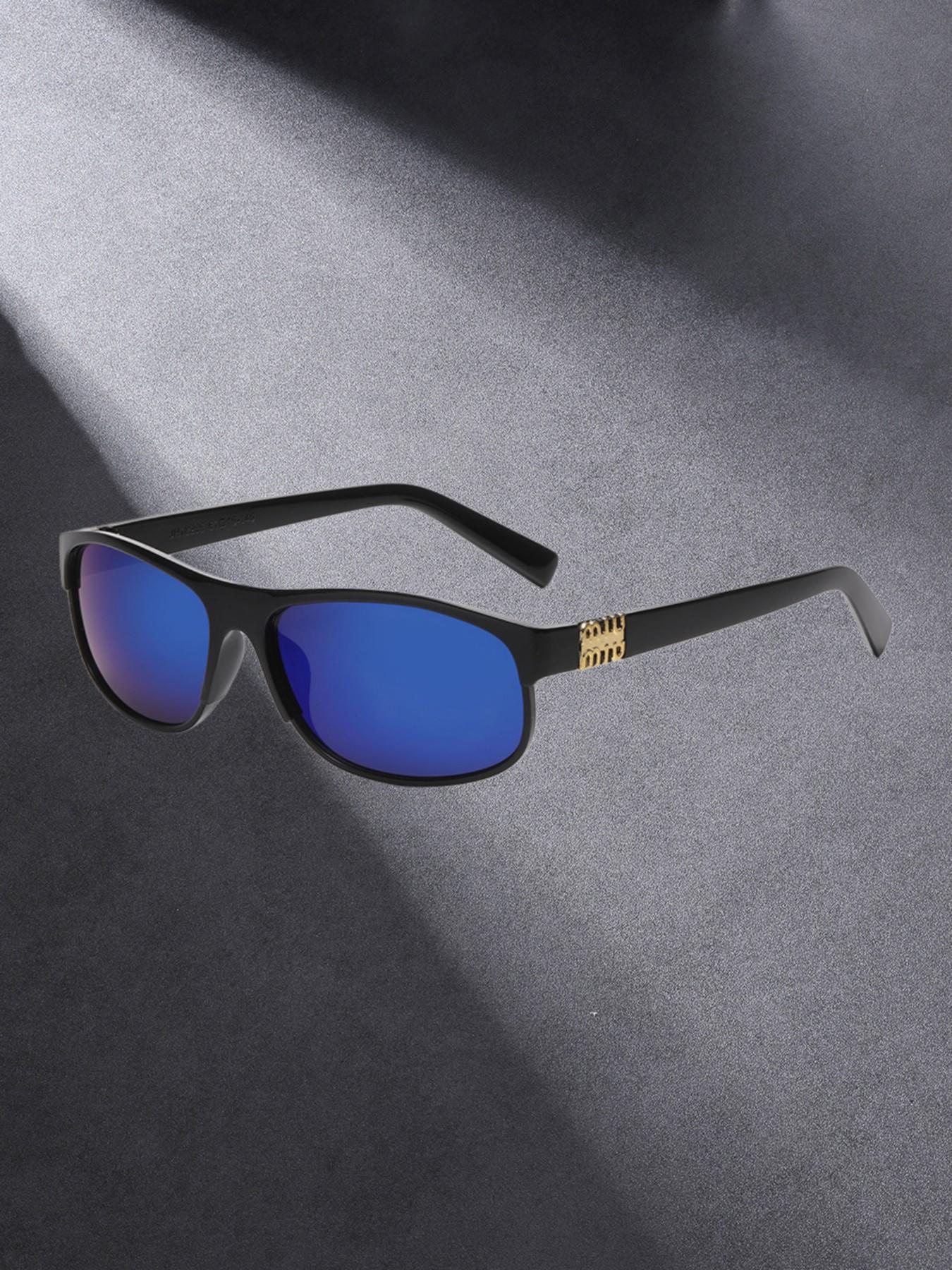 Small Frame Men's Sunglasses, Casual All-Over Print Decorative Lens, Unisex Daily Wear, Perfect for Work and Leisure