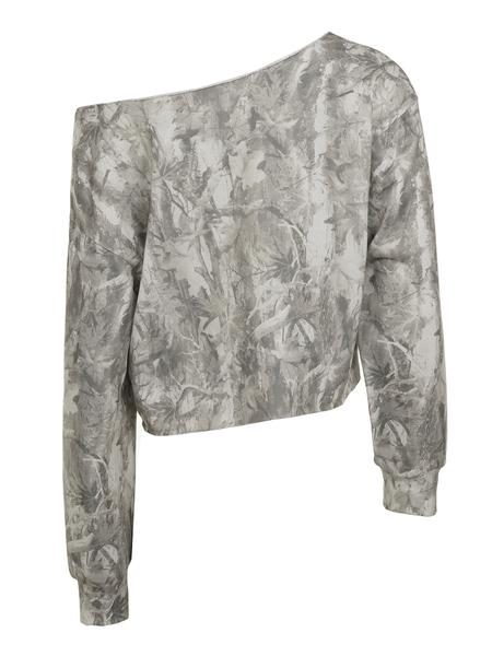 Women's Camo Print Off-shoulder Casual Loose Pullover Sweatshirt, Long Sleeve Drop Shoulder Design, Perfect for Spring & Fall Fashion, Womenswear