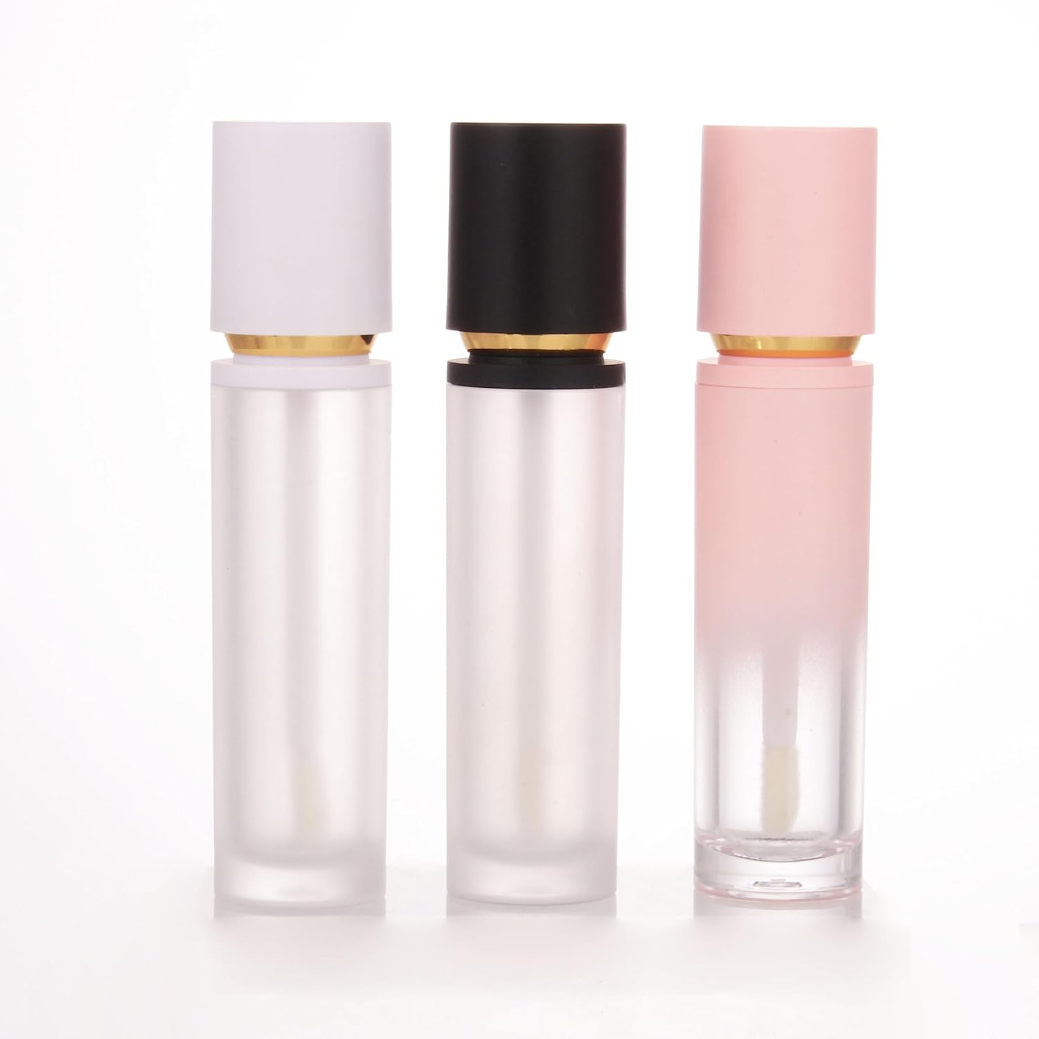 30 count Empty gradient  Lip Gloss Tubes 8ml lipgloss Tube with Wand Applicator for Lip oil tint bottles container (, 30 count)
