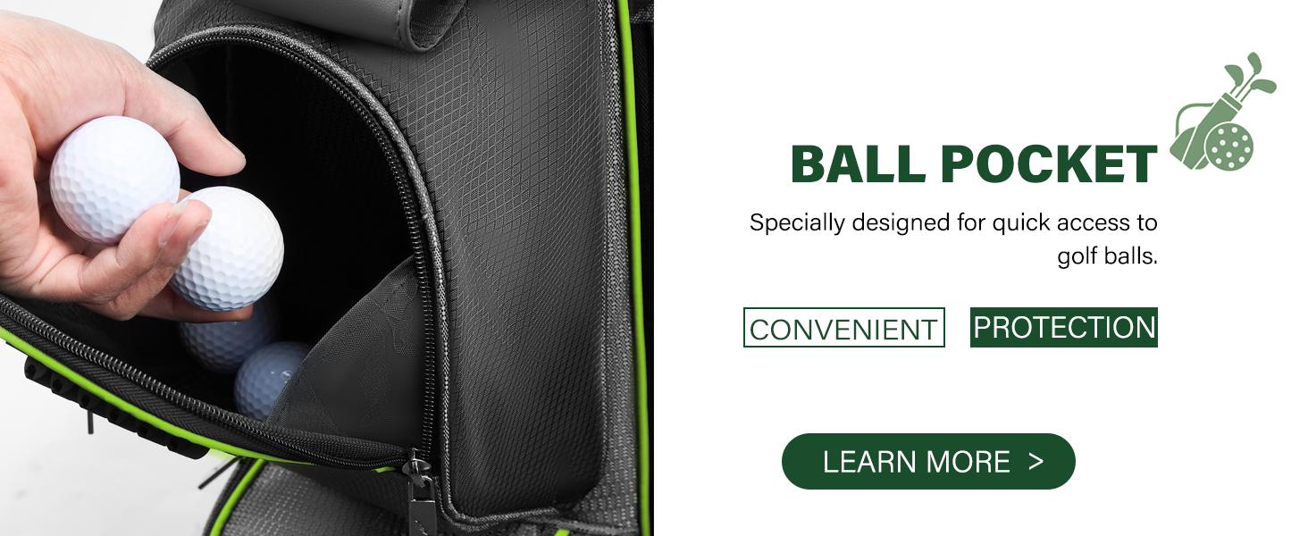 UNIHIMAL 15-Way Golf Cart Bag, Premium Anti-Shake Divider Top Golf Bag with Comfortable Handles, Magnetic Pocket and Rain Cover