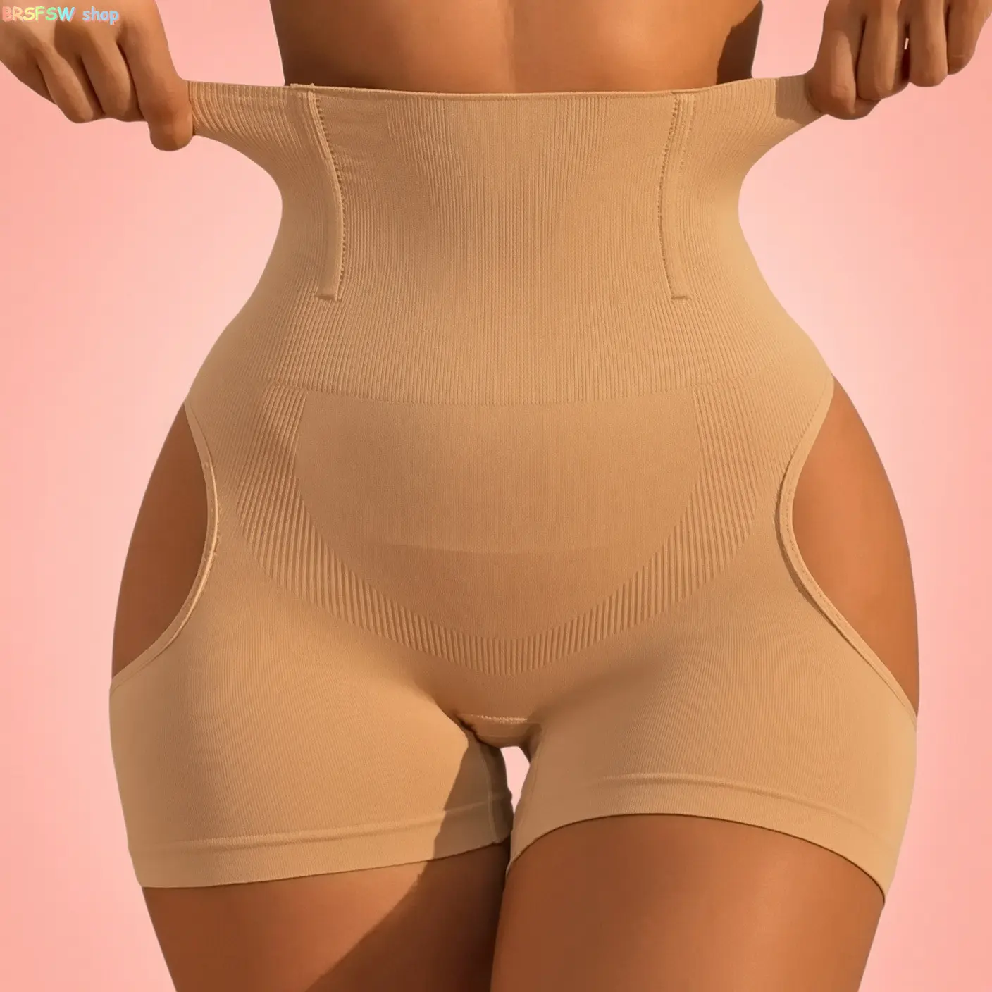 2026 New Women's High-Cut Hip-Lifting Shaping Panties, featuring high-quality elastic tummy-control and hip-lifting design, seamless breathable and slimming cut, soft and skin-friendly for all-day comfort, invisible everyday shaping panties.