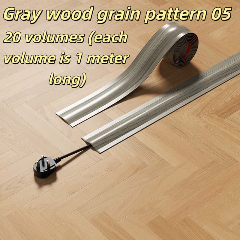 Single Roll 1 Meter Wire Management Tray, Invisible Decorative Cable Organizer, Soft Floor Protection Tool, Hidden Wiring Solution