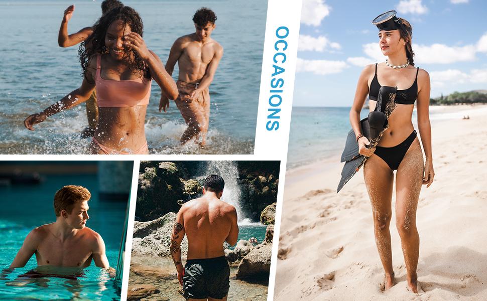 HIITAVE Womens 5 Wide Toes Lightweight Breathable Creek WaterShoes Quick Dry Barefoot for Swim Diving Surf Pool Beach Yoga Outdoor Sneakers Pilates