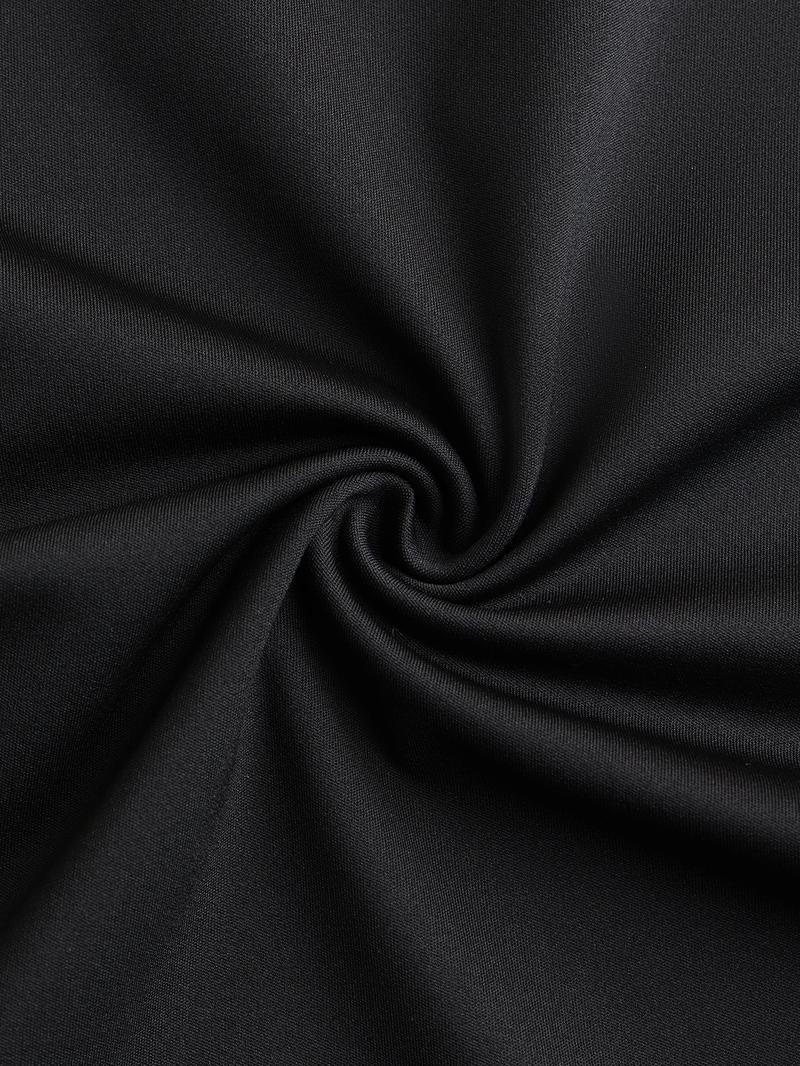 Women's Elegant Striped Patchwork Maxi Dress, Fall Winter Long Sleeve High-Waisted Fitted A-Line Skirt, Casual Daily Wear