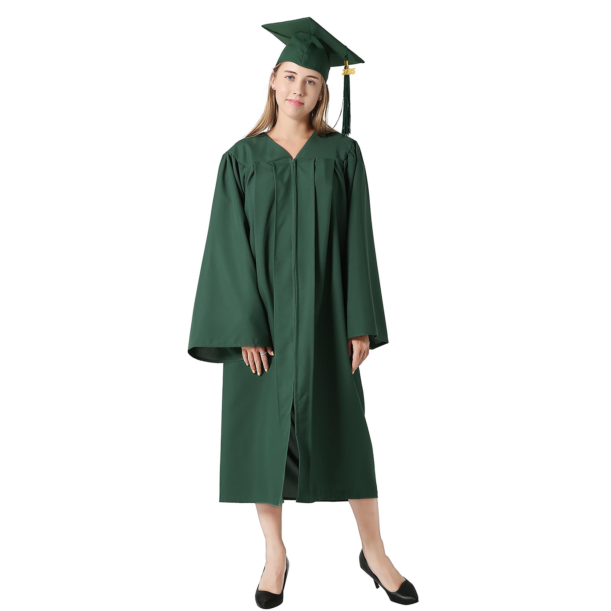 GRADUATIONMALL Class of 2026 Graduation Gown Set Premium Matte Bachelor Cap & Gown with Tassel High School & College Ceremony Essentials Multiple Colors Top Womenswear Clothes