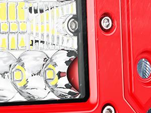 Nilight 2PCS 42W Flush Mount LED Pods Spot Flood Combo Beam with Wiring Harness Kit for Driving Backup Reverse Grill Mount Light  dealsforyoudays