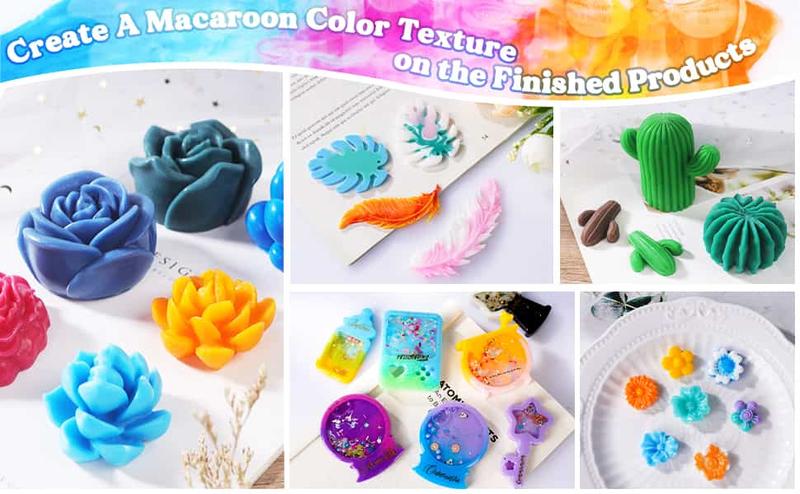 18 Colors Epoxy Pigment, Opaque Liquid Resin Colorant Each 0.35oz,Odorless Epoxy Resin Dye Solid Color Liquid Dye for Resin Jewelry DIY Crafts Art Making-LET’S Resin